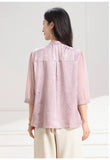 Aurelia Lace Mandarin Collar Cheongsam Top