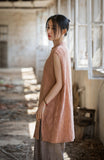 Zenaida Tie-Dye Ramie Cheongsam Top