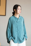 Undine Light Green Tie-Dye Cheongsam Cardigan