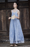 Yvonne Spray Dyed Long Cheongsam Dress