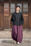 Begonia Hand-Dyed Ramie Cheongsam Top