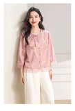 Yvette Lace Jacquard Cheongsam Top