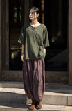Dusk Ramie Blend Cheongsam Top