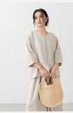 Bianca Han Linen Vintage Cheongsam Top