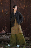 Antique Green Cotton Cheongsam Coat