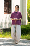 Arabella Linen Tencel Cheongsam Top