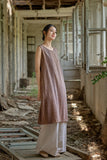 Thalia Tie-Dye Linen Cheongsam Dress