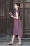 Petunia Linen Ramie Cheongsam Dress