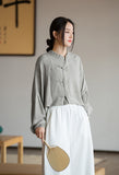 Undine Light Green Tie-Dye Cheongsam Cardigan