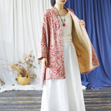 Topaz Floral Cotton Outer Cheongsam Shawl