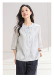 Aurelia Lace Mandarin Collar Cheongsam Top