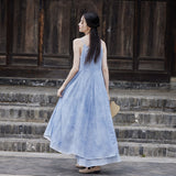 Yvonne Spray Dyed Long Cheongsam Dress