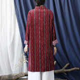 Francesca Corduroy Floral Cheongsam Dress