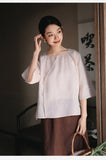 Jade Linen Vintage Cheongsam Top