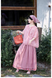 Duchess Soft Smoke Pink Cheongsam Top