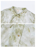 Agate Loose Fit Patterned Cheongsam Top