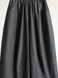 Henriette Wide-Leg Cotton Cheongsam Pants