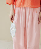 Poppy Lightweight Ramie Lantern Cheongsam Pants