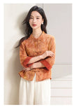 Kendra Loose-Fit Polyester Cheongsam Top
