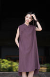 Petunia Linen Ramie Cheongsam Dress