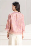 Yvette Lace Jacquard Cheongsam Top