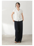 Kassandra Linen Blend Cardigan Cheongsam Top
