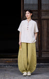 Equinox Linen Lyocell Cheongsam Top