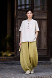 Equinox Linen Lyocell Cheongsam Top