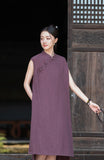 Petunia Linen Ramie Cheongsam Dress