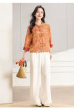 Kendra Loose-Fit Polyester Cheongsam Top