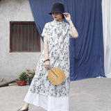 Glow Cotton Vintage Cheongsam Dress