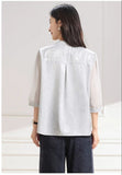 Aurelia Lace Mandarin Collar Cheongsam Top