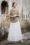 Sybil Linen Sleeveless Cheongsam Vest