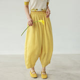 Poppy Lightweight Ramie Lantern Cheongsam Pants