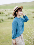 Luster White Linen Artistic Cheongsam Shirt