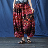 Ophira Cotton Distressed Vintage Cheongsam Pants