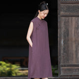 Petunia Linen Ramie Cheongsam Dress