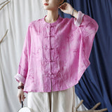 Primula Ramie Floral Cheongsam Top