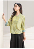 Kendra Loose-Fit Polyester Cheongsam Top