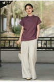 Regulus Hemp Slim-Fit Chinese Cheongsam Top
