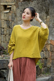 Sonnet Cotton Hand-Stitched Zen Cheongsam T-Shirt