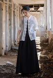 Adriana Tencel Loose Cheongsam Top
