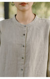 Naya Linen Double Dew Cheongsam Top