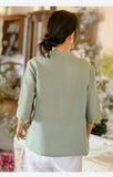 Prosperity Ramie Embroidered Cheongsam Top