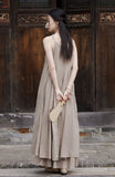 Yvonne Spray Dyed Long Cheongsam Dress