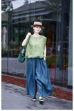 Isadora Light Lotus Green Ramie Cheongsam Top
