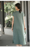 Ursula Tencel Linen Cheongsam Dress