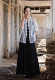 Adriana Tencel Loose Cheongsam Top