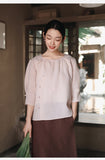 Jade Linen Vintage Cheongsam Top