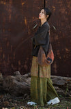 Antique Green Cotton Cheongsam Coat